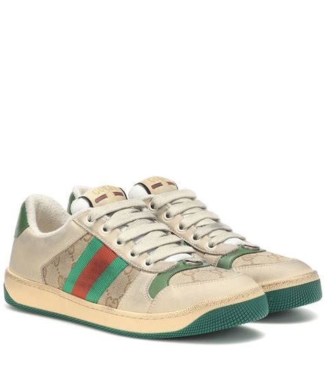 gucci sneakers 48 e mezzo|gucci beige leather sneakers.